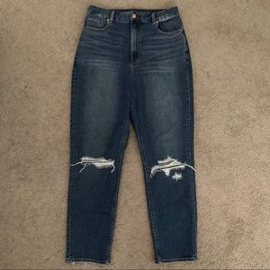 Stretchy Mom Jeans dark wash
